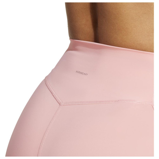 Adidas Γυναικείο σορτς-κολάν Optime 4-Inch Raw-Cut-Hem Leggings